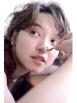 ミラバイグリーン(Mira by green)&nbsp;short　curl　×　beige　【ジェンダーレス】＃9