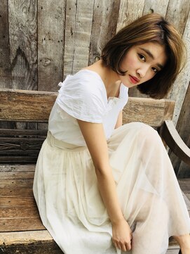 ネオリーブギンザ 銀座店(Neolive GINZA) ワンレンボブ☆ハイライト☆銀座美容室