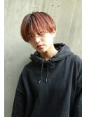 [Ravo]＊ウザバング×オレンジ×ショート＊THROWダブルカラー