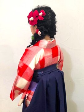 ネオリーブアオバ 高田馬場店(Neolive aoba) 【高田馬場/aoba】2019年卒業式　袴着付け　ヘアセット
