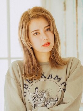 プロデュース 相模原店(Produce) ヘルシーレイヤーくせ毛風ベージュカラー