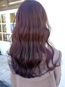 ガレリアエレガンテ 植田店(GALLARIA Elegante) ブリーチなしピンクバイオレットカラー