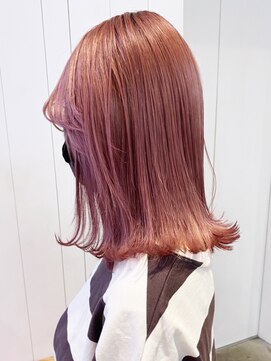 アイティーバイアルバム 八王子店(IT by ALBUM) ピンクミディ_くびれミディイヤリングカラー_ba325661