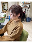 耳掛けショートボブ