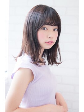 ラグーン 原宿 表参道(LAGOON) 浮遊感と透け感☆切りっぱなし風外ハネロブ