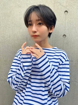 ミンクス 青山店(MINX) 柔らかセンターパートショートボブスタイル