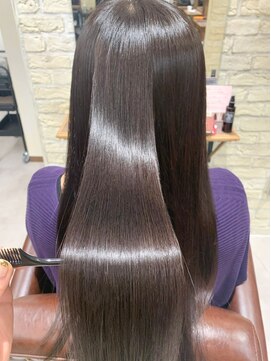 無垢(muku) 大人可愛い小顔美髪ツヤ髪艶感ストレートパーマA2