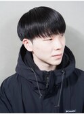 フェザーパーマ/刈り上げセンターパート/サーフカール[新宿]