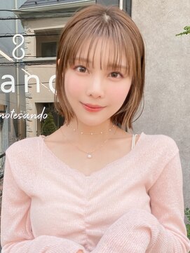 サンド 表参道(sand) 前下がりショートボブ大人可愛い表参道