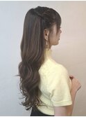 【ヘアセット】ハーフツイン