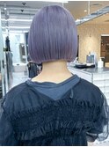 ホワイトラベンダー_切りっぱなしボブピンクブラウン_ba485151