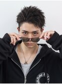 かきあげアッパーショートバング