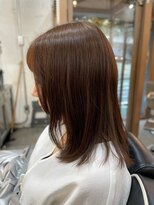 ヴァージ(Verge)&nbsp;レイヤーカット/ウェーブパーマ/前髪/こなれミディ[代官山駅]