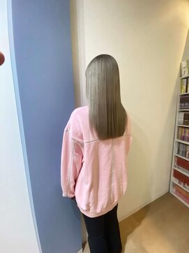 ヘアーメイク コラソン(hair make corazon) 1黒髪ボブルフネビージュ小顔ワンレンダークアッシュ