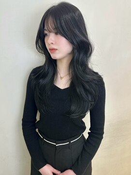 アクシス 栄店(`AXIS) blue black × hushcut