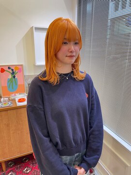 ヘアーアイスカルテット(HAIR ICI QUARTET) ブリーチダブルカラーアプリコットオレンジレッドピンク韓国