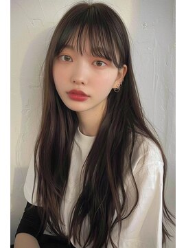 ラナ 新宿(lana) フルバング/ロング/ナチュラルブラウン/【lana hair新宿】