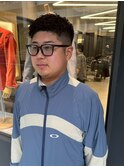 スパイキーショートフェードカットアッシュブラック【新大阪】