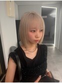 20代30代大人可愛い髪質改善カラー×ハイトーンストレート
