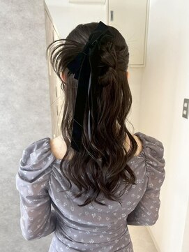 ムーン バイ ケンジ(moon by KENJE) 【Nanaka】大人カチモリハーフアップ/結婚式ヘアセット