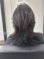 ロア 熊本(LOA)&nbsp;ワンカールコテ巻き風パーマ　ウルフ　10代20代30代40代