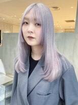 アルバム 渋谷パルコ(ALBUM) ブリーチロング顔周りレイヤー前髪カット_F30071