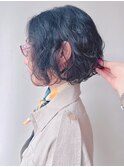 【morio 原宿】ニュアンスボブパーマ　くるくる外国人風