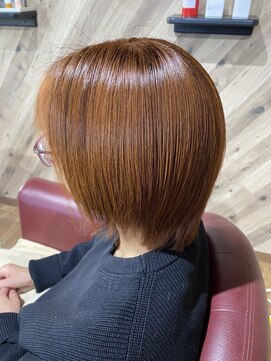 ルネッサンスヘアー ラファエロ(RAFFAELLO) 艶々グレーカラー　オレンジブラウン　艶 color 明るい白髪染め