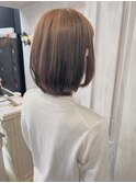 福山美容室caary髪質改善ストレートレイヤー内巻きミディ40代
