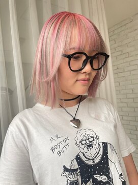 OSHIRO 岡山倉敷店【オシロ】【3月1日OPEN（予定）】 2tone pink/インナーカラー/ハイトーン/ダブルカラー