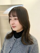 コース(co-th.)&nbsp;オリーブグレージュ透明感イルミナカラー×小野ふゆり