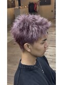 ラベンダーピンクスパイキーショート