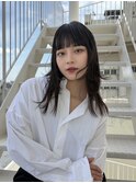 ぱつっと前髪×レイヤーボブ