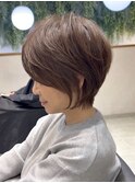 前髪なしクビれショート/骨格矯正/絶壁解消