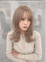 ゲーム 梅田(GAME) レイヤーカット/ミルクティーベージュ/艶トリートメント