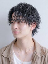 シーナ バイ マグ(siina. by Mag)&nbsp;ブリーチなしカラー韓国風センターパートダウンパーマ爽やか