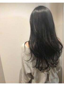 ヘアメイク オブジェ(hair make objet) 暗くても透けるスペシャルハイライトのアッシュグレージュ