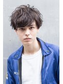 ビジネスマンに人気！　くせ毛風パーマ×フェザーマッシュ
