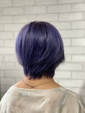 ビス リアン 川口店(Vis lien) ダブルカラー/バイオレット/派手髪/ショート/