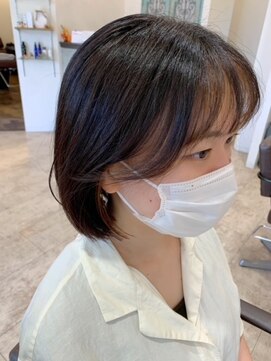 ヘアメイクソエル(hair make Soel) #イヤリングカラー　#オルチャンボブ