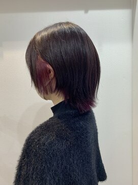 エリア 三条店(area) 赤紫インナーカラー