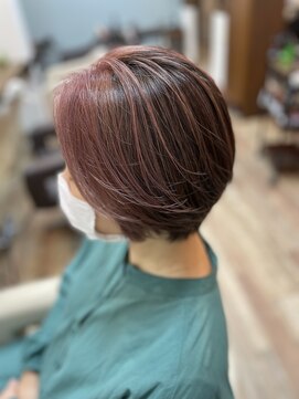 ヘアーサロン フィール(feel) ピンク系カラー