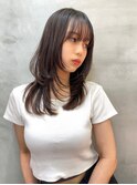 レイヤーカット　ナチュラルブラウン　西田大樹