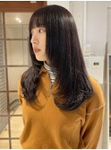 【山本日向子】ブリーチなし深みのある艶感暖色ラベンダー