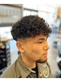 スペインカール スパイラル メンズ 宇都宮 バーバー