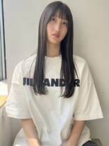 シーム(SEAM)&nbsp;ストレートロング×マットアッシュ