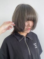 カシェル(cashel)&nbsp;オリーブベージュ × ウルフカット