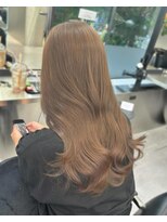 アルドーレフィエロ シンサイバシ(Ardore fiero shinsaibashi) ミルクティーベージュ☆ブリーチなし【小山田繭】