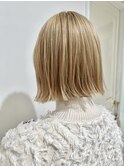 抜きっぱなしブロンドボブ/ブリーチ/ハイトーン/10代.20代.30代