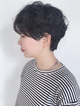 モリオフロムロンドン 原宿本店(morio from London) 【morio原宿】黒髪パーマ ニュアンスパーマ